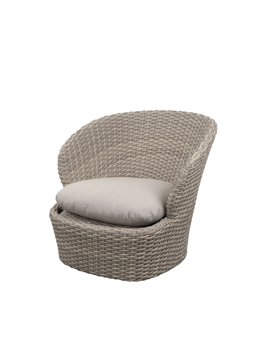 Coast Lounge Chair w. Swivel, sand fra Cane-line (Sand, Cane-line Natté)