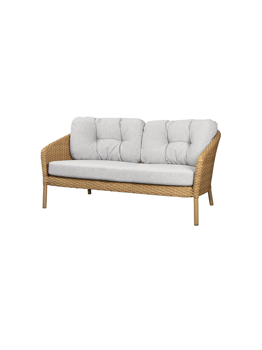 Ocean 2-pers. Sofa, flat weave fra Cane-line (Light brown)