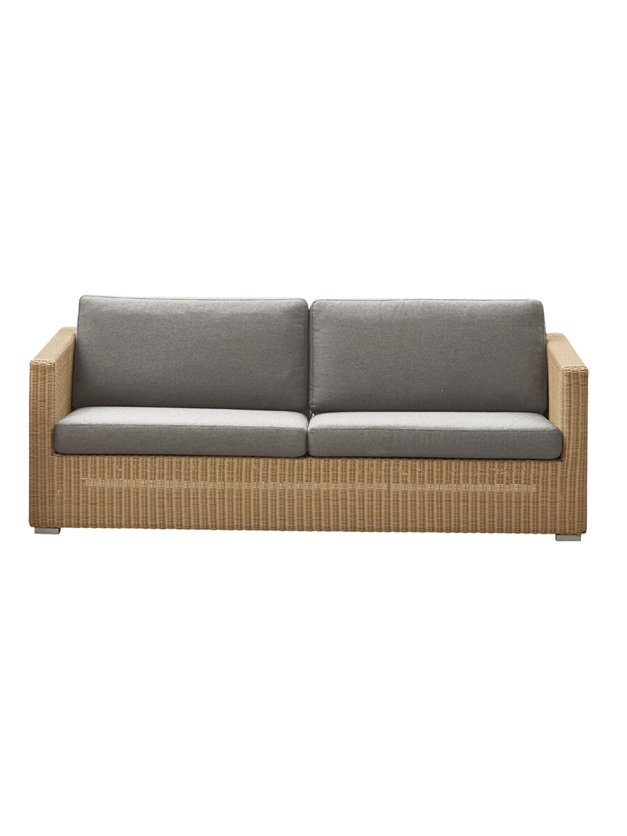 Chester 3-pers Loungesofa fra Cane-line (Natural, Taupe, Cane-line Natté)