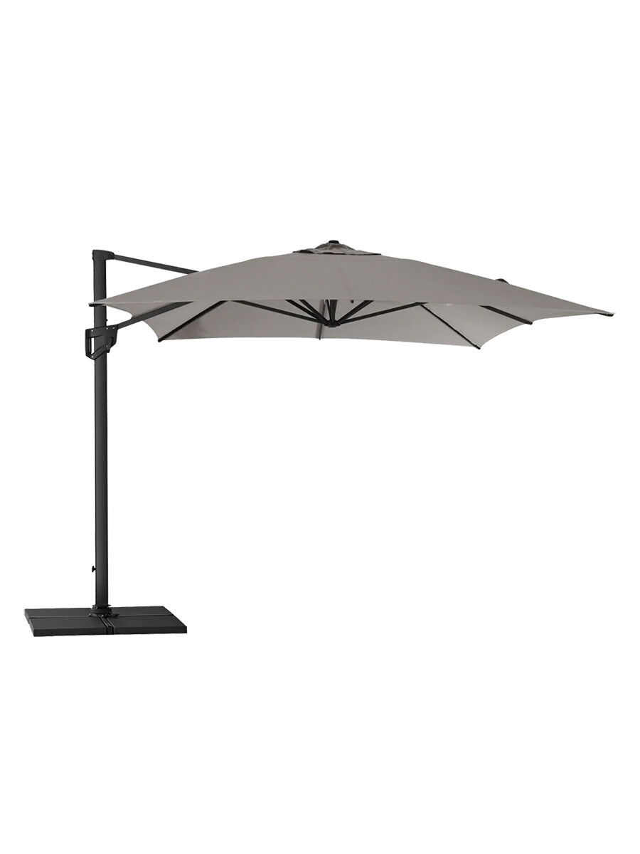Hyde Luxe Parasol, 3×4 m inkl. fod fra Cane-line (Taupe)