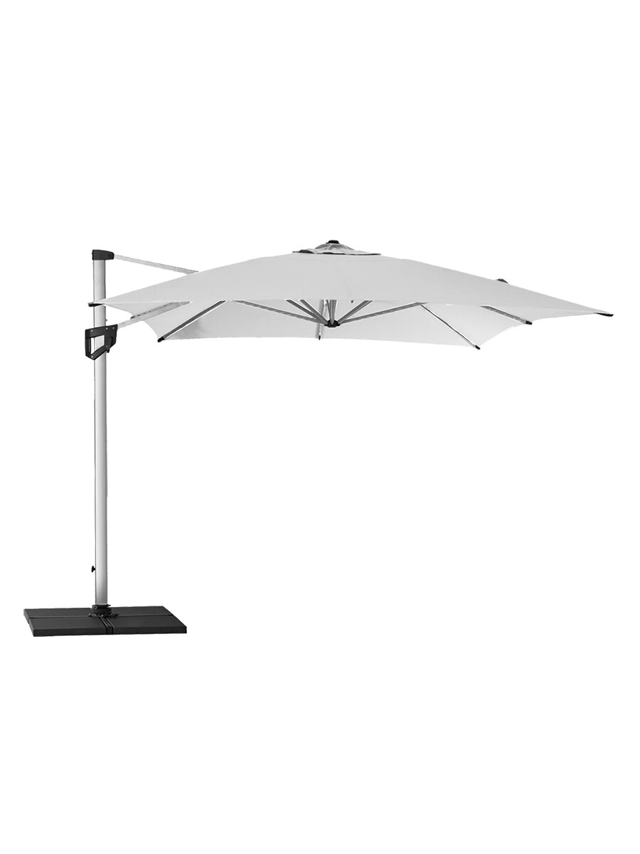Hyde Luxe Parasol, 3×4 m inkl. fod fra Cane-line (Dusty white)