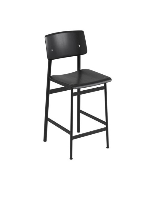 Loft bar stool fra Muuto (Højde: 65 cm, Black/ black)