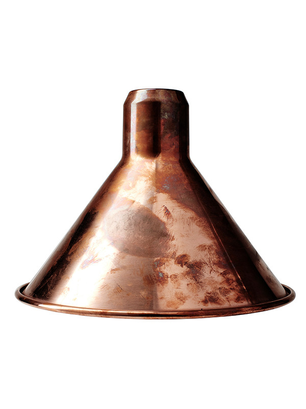 Lampeskærme fra Lampe Gras (Rå kobber, Conic shade/skærm - Ø210mm)