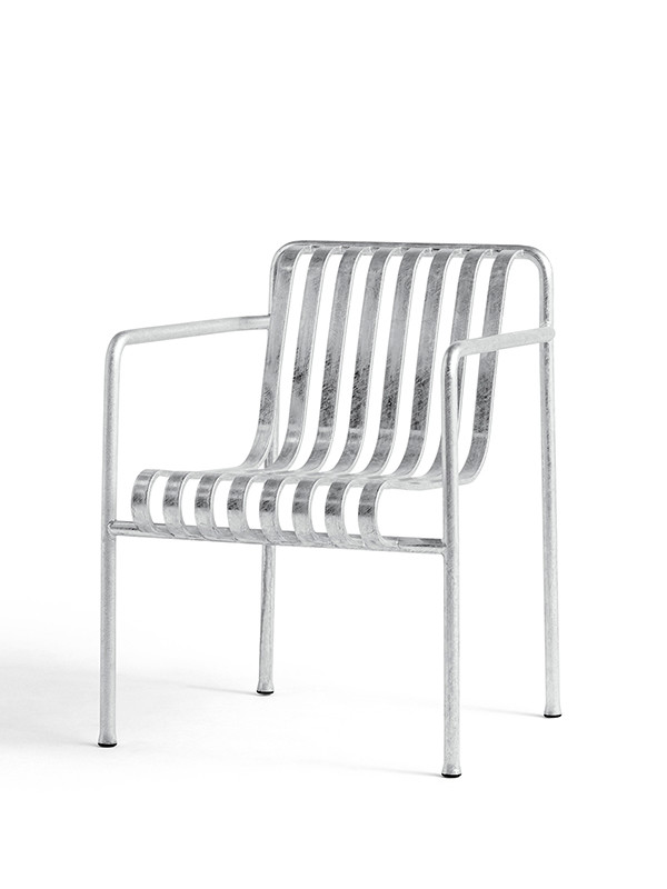 Palissade Dining Armchair, hot galvanised fra Hay