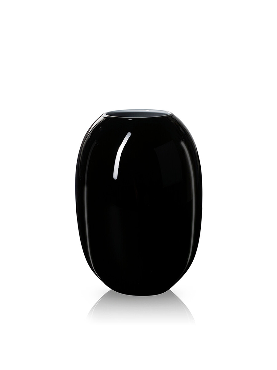 SUPER Vase fra Piet Hein (Sort/Opal) (20 cm)