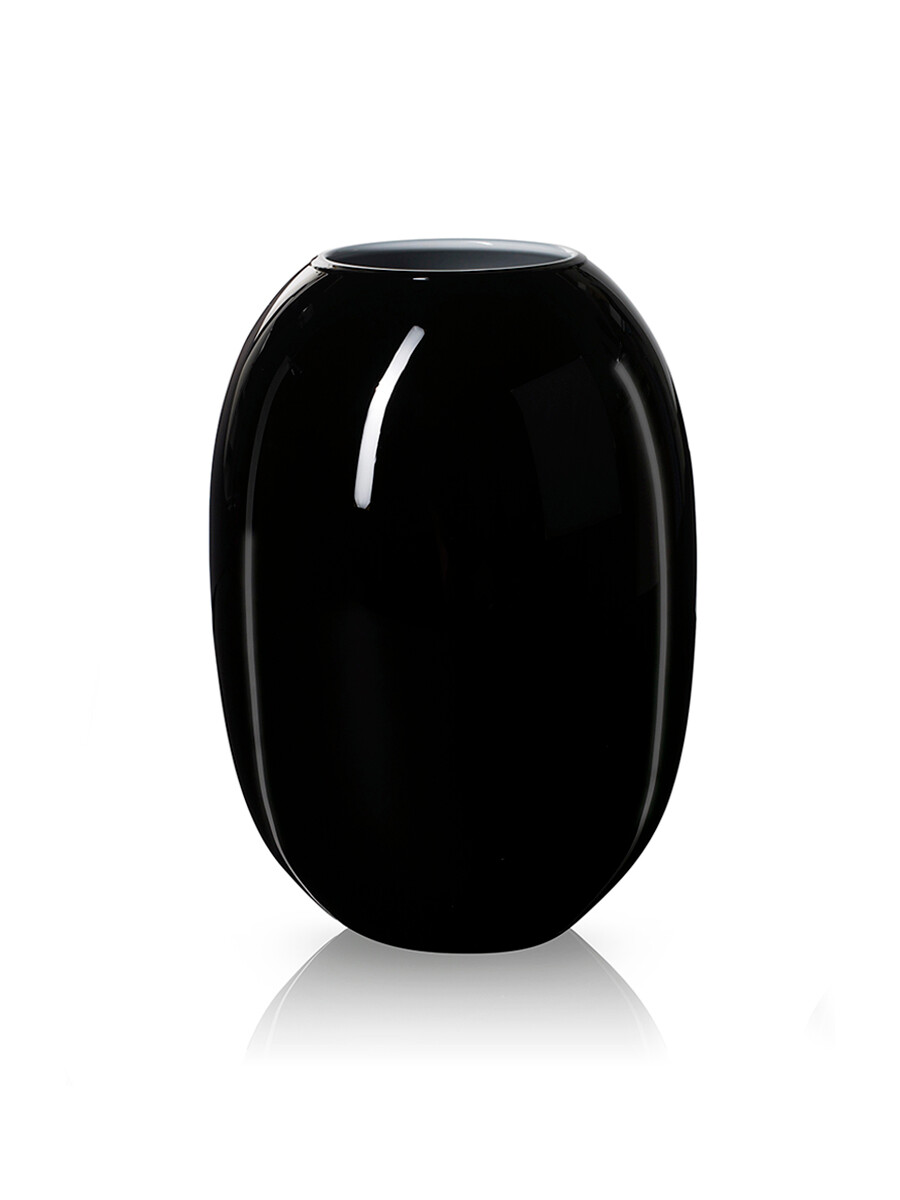 SUPER Vase fra Piet Hein (Sort/Opal) (25 cm)