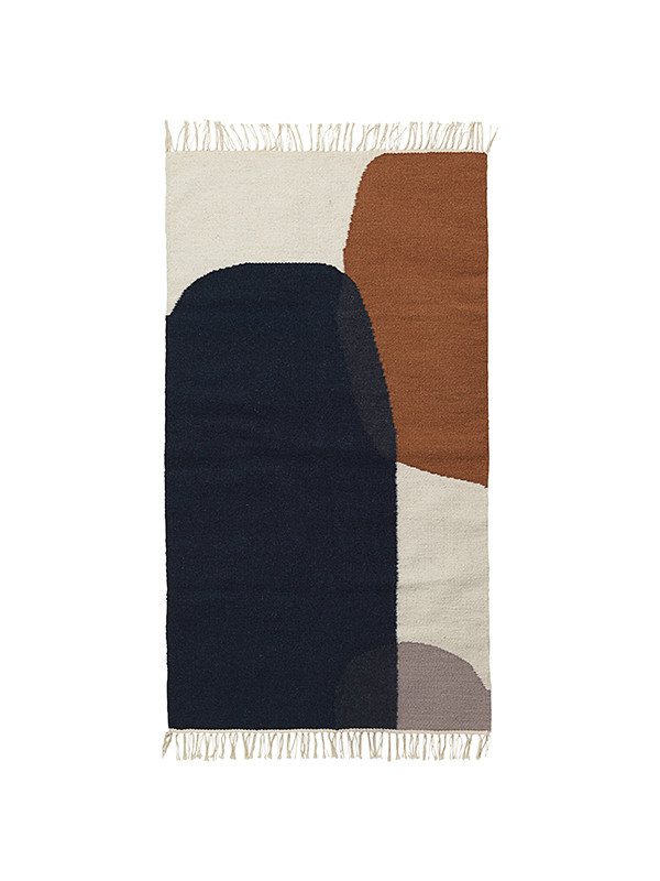 Kelim Rug tæppe fra Ferm Living (Merge - 80 x 140 cm)