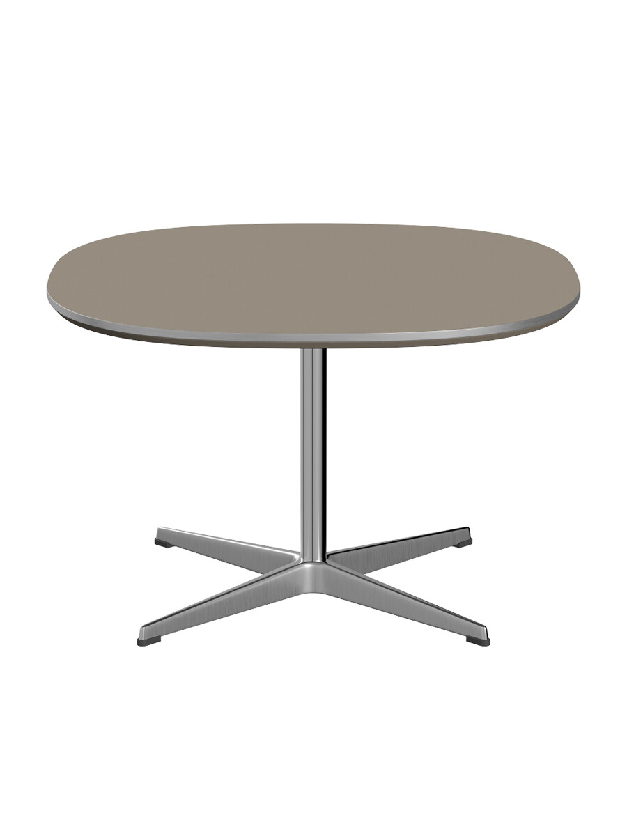 Piet Hein A202 Sofabord, 75 x 75 cm fra Fritz Hansen (Brown Ottawa m. alukant (specialfarve))