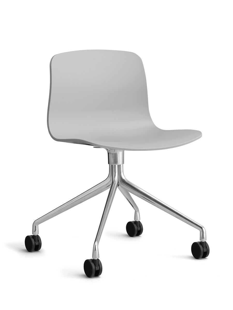 About a Chair AAC 14 fra Hay (Poleret aluminium, Concrete grey)