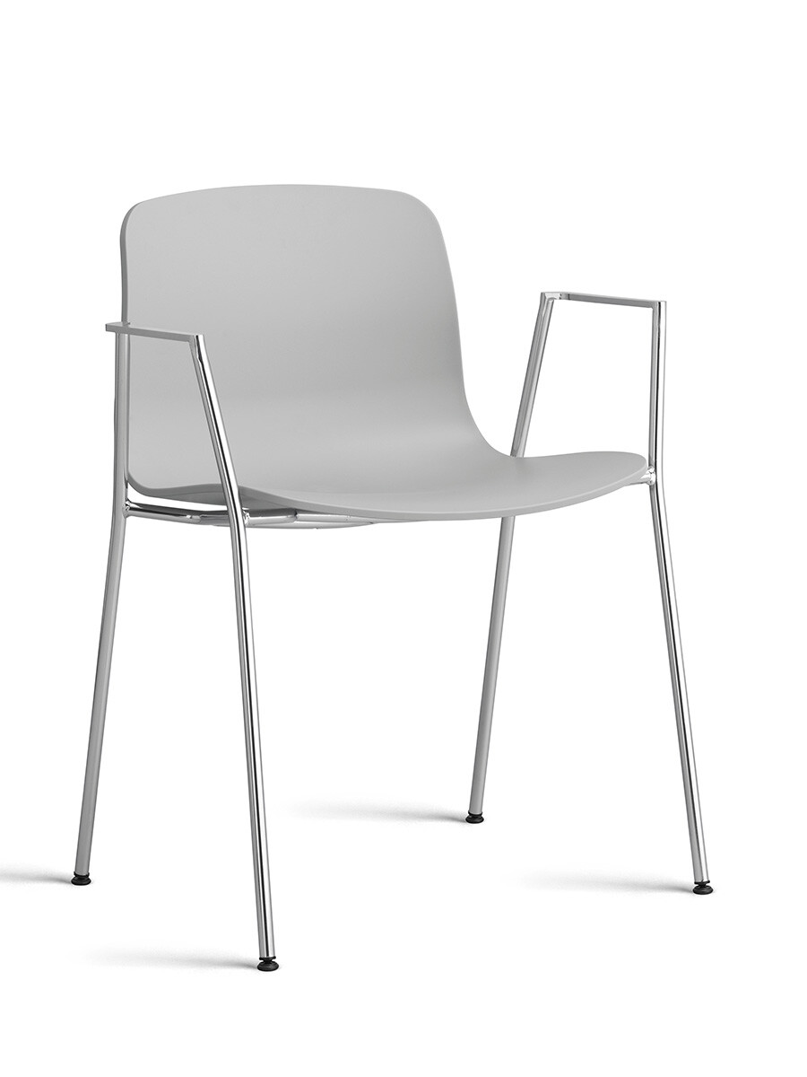 About a Chair AAC 18 fra Hay (Forkromet stål, Concrete grey)