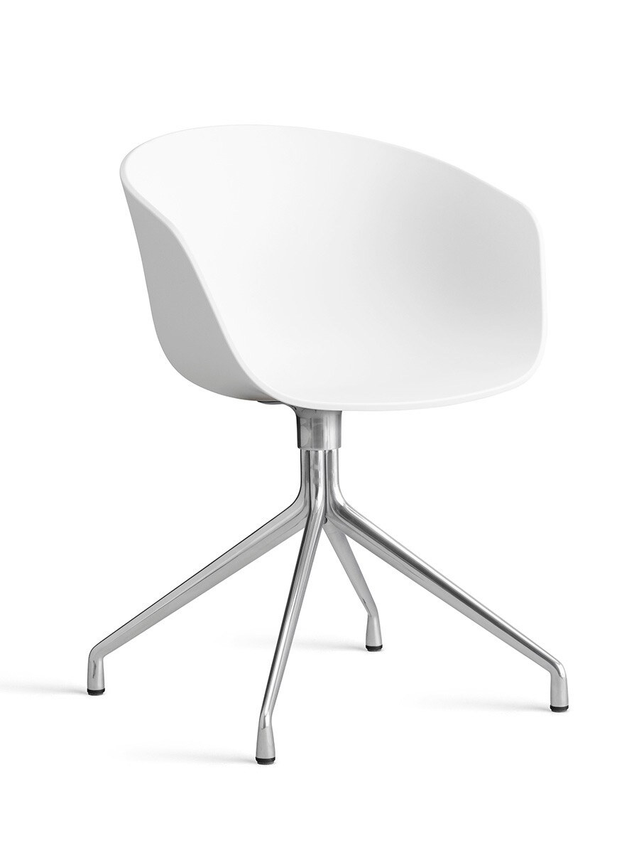 About a Chair AAC 20 fra Hay (White, Poleret aluminium)