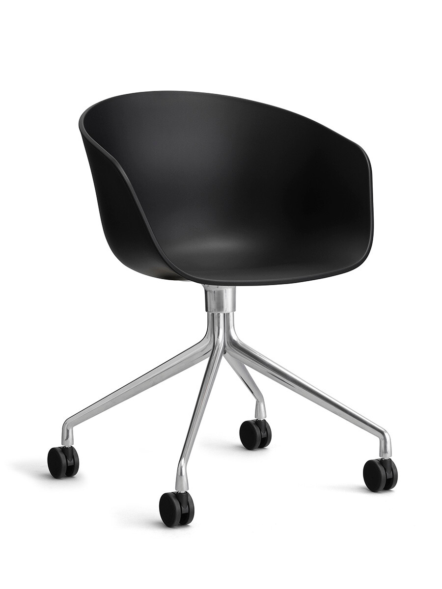 About a Chair AAC 24 fra Hay (Black, Poleret aluminium)