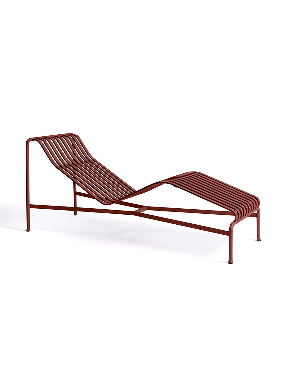 Palissade Chaise Longue, iron red fra Hay