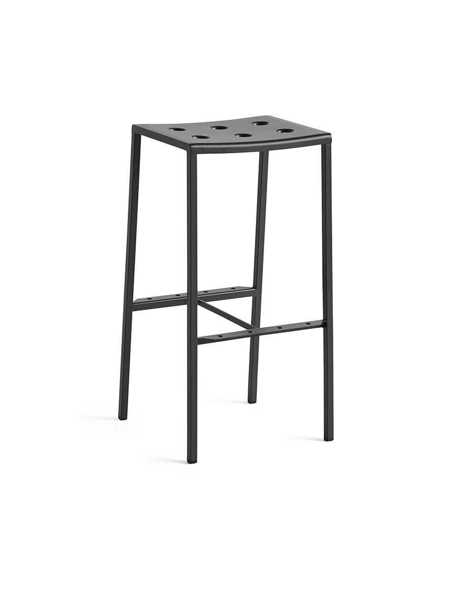 Balcony Bar Stool, høj fra Hay (Anthracite)