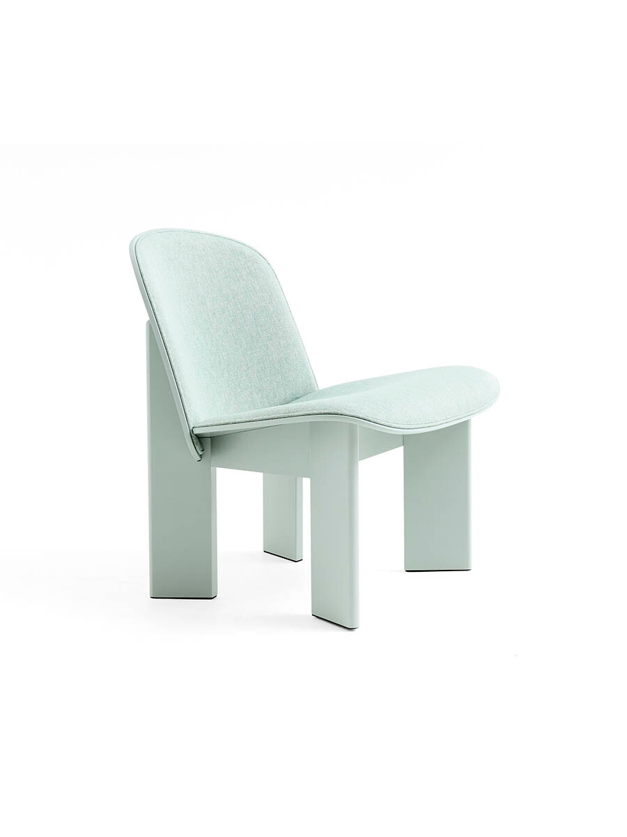 Chisel Lounge Chair m/polstring fra Hay (Eucalyptus / Metaphor 23)