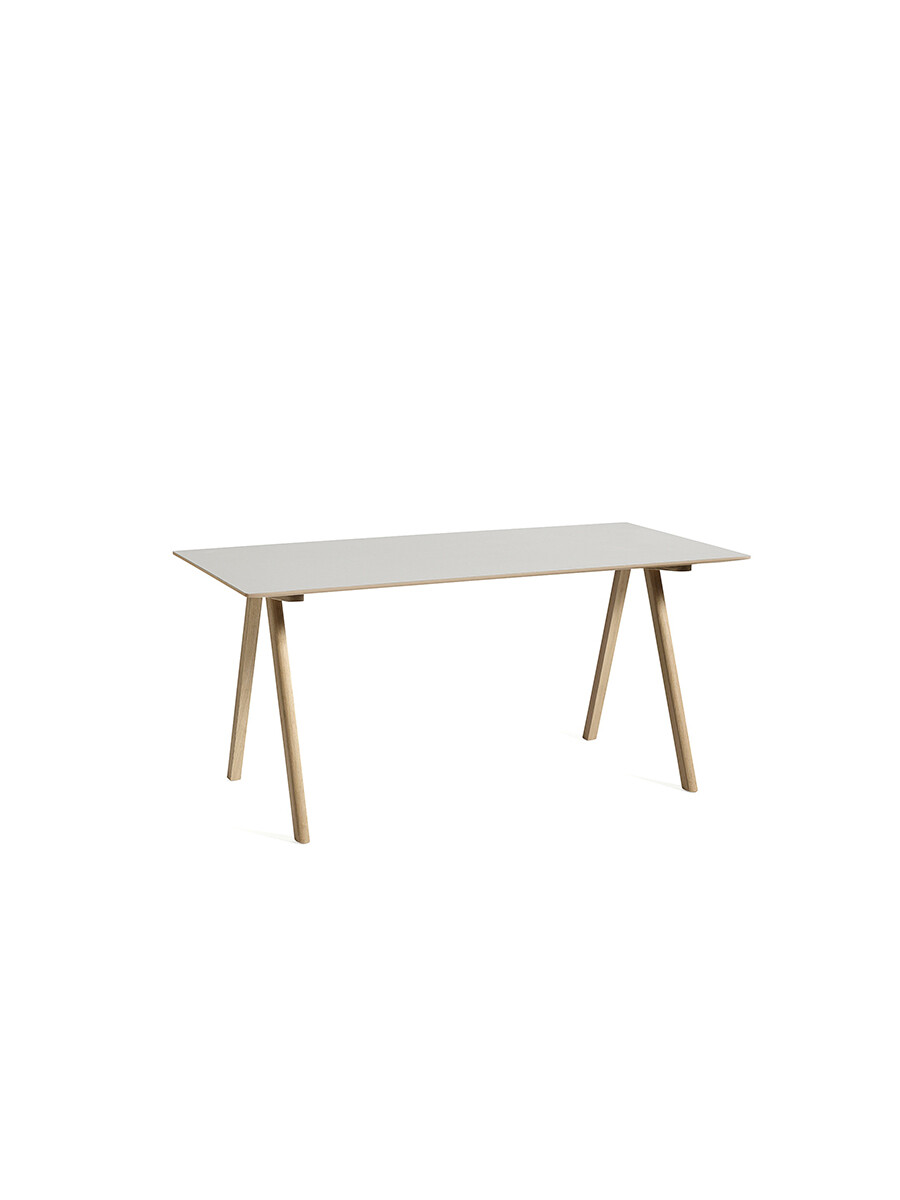 CPH10 Skrivebord, 160 cm fra Hay (Off white linoleum, Lakeret eg)