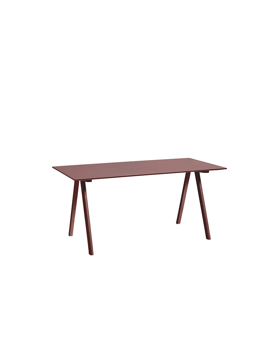 CPH10 Skrivebord, 160 cm fra Hay (Burgundy Linoleum, Bordeaux lakeret eg)