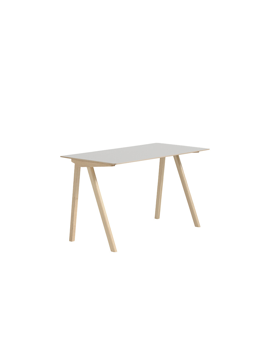 CPH90 Skrivebord, 130 cm fra Hay (Off white linoleum, Lakeret eg)