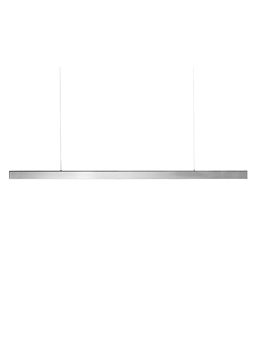 I Model Aura Pendel, polished stainless steel fra Anour (100 cm)