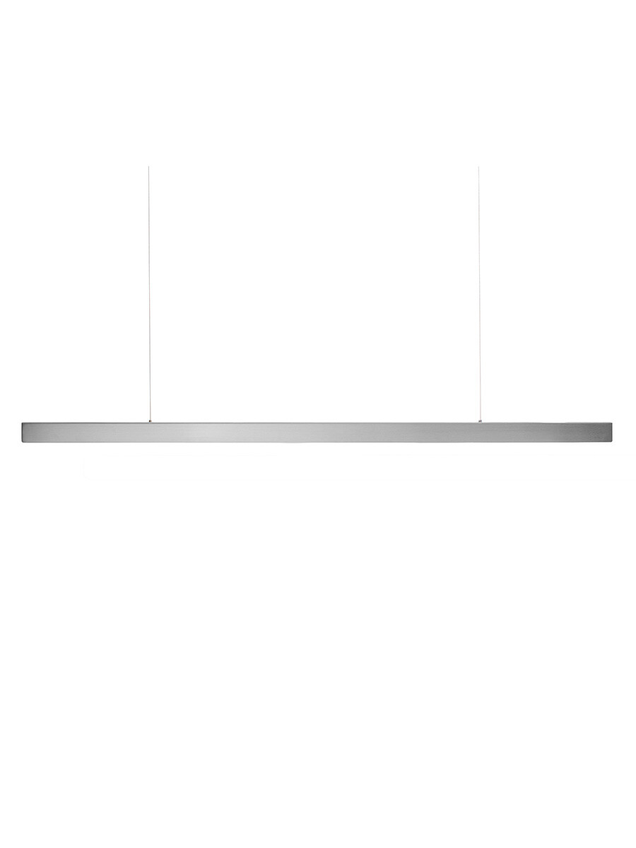 I Model Aura Pendel, brushed stainless steel fra Anour (100 cm)