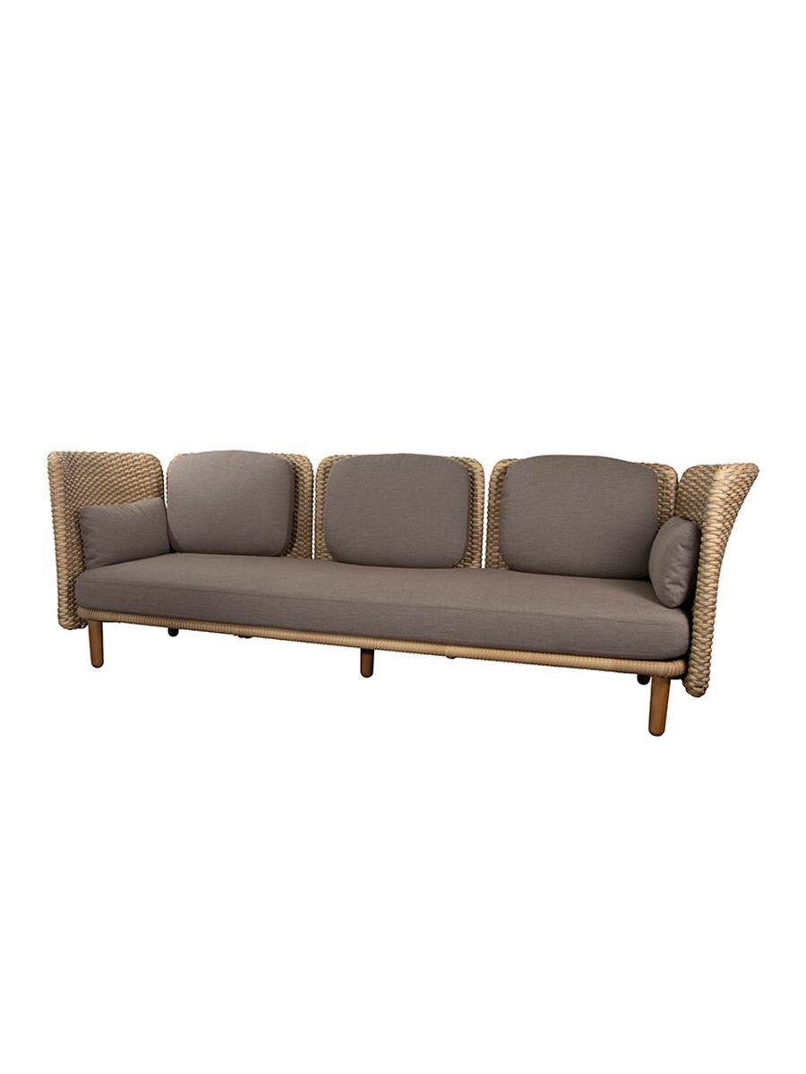 Arch 3-pers. Sofa m. lav arm/ryg fra Cane-line