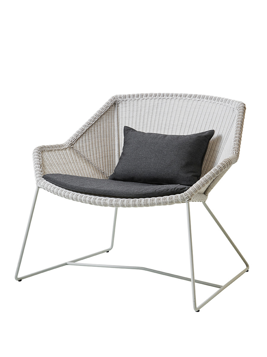 Breeze Loungestol fra Cane-line (White grey, Black, Cane-line Natté)