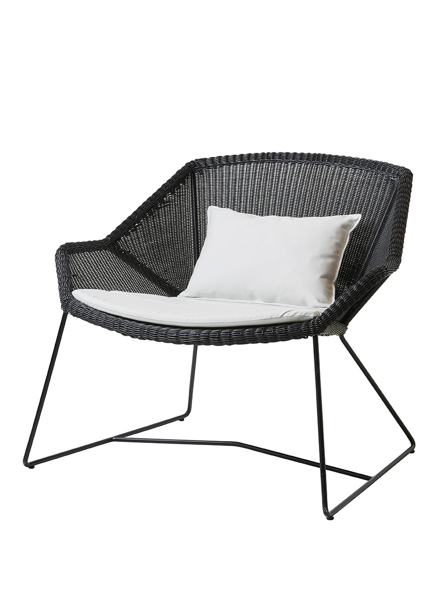 Breeze Loungestol fra Cane-line (Black, White, Cane-line Natté)