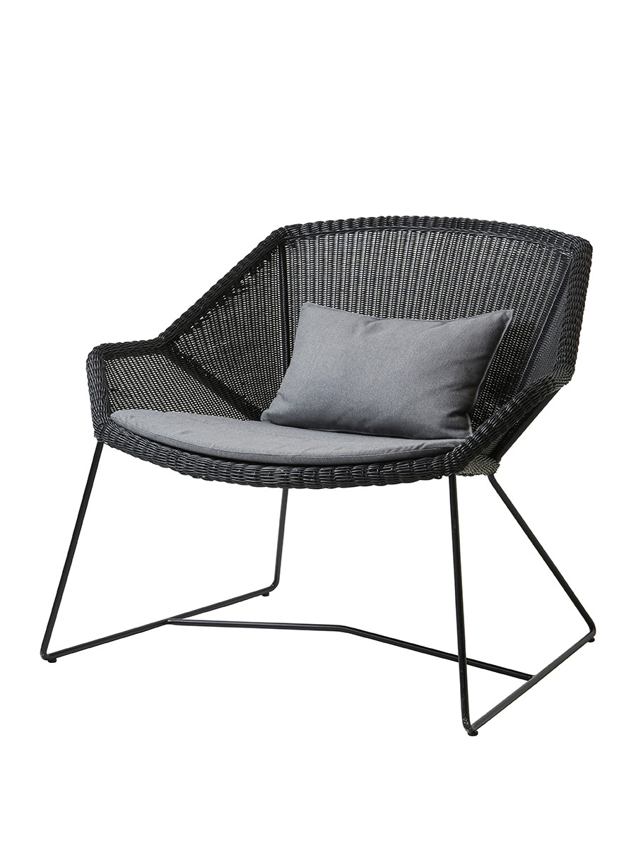 Breeze Loungestol fra Cane-line (Black, Grey, Cane-line Natté)