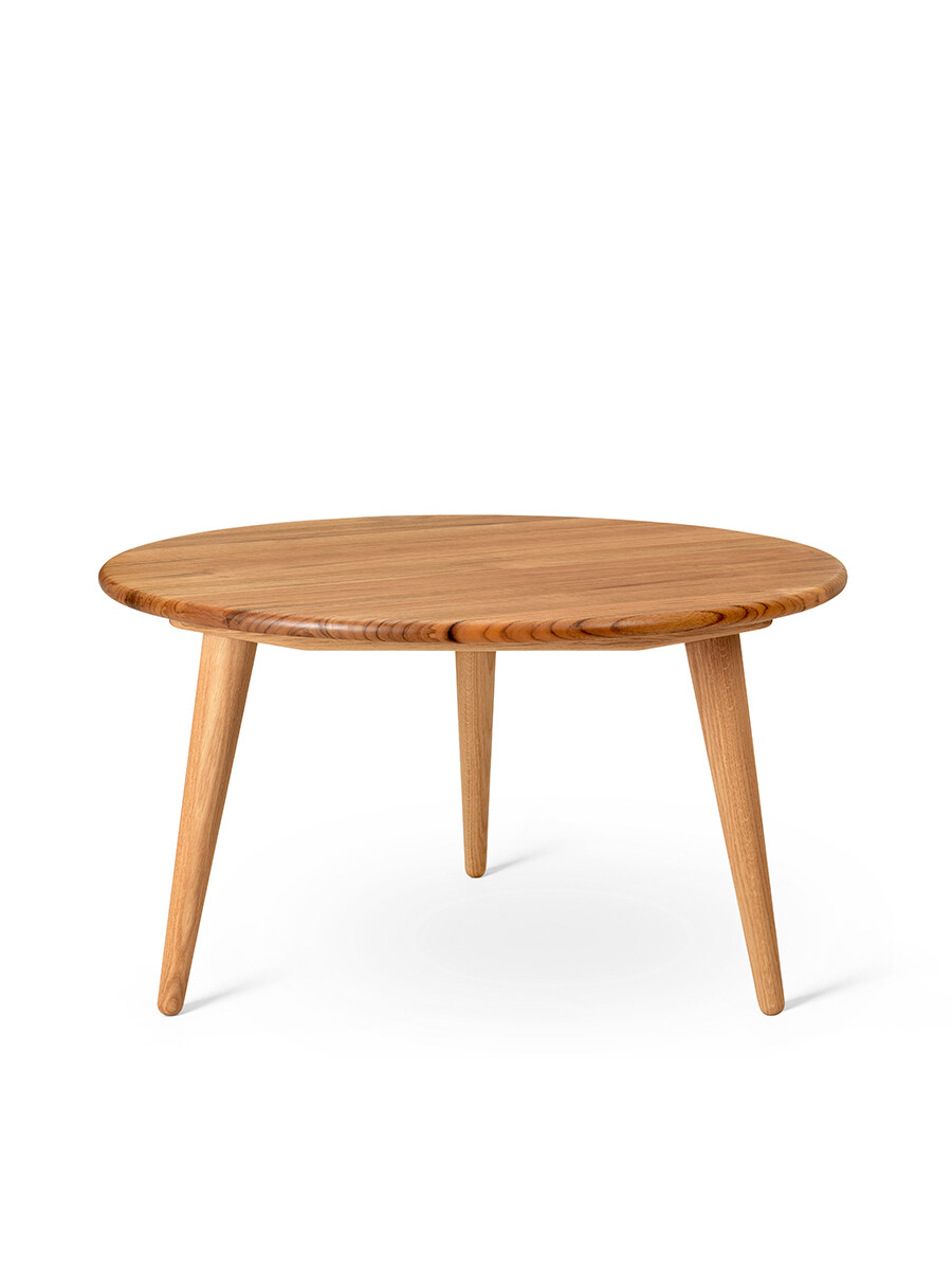 CH008 Sofabord, olieret teak/eg af Hans J. Wegner (H: 48 cm)