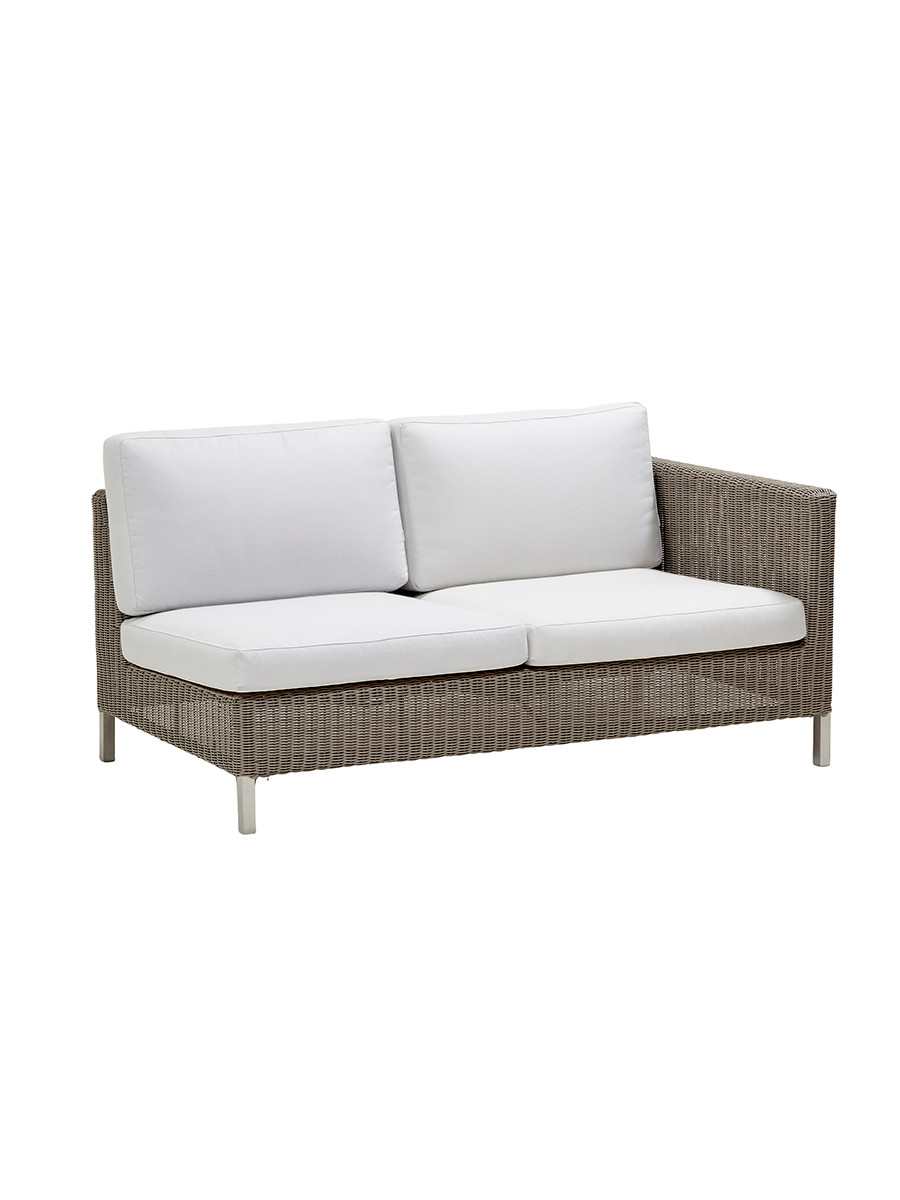 Connect 2 pers Modulsofa, venstre fra Cane-line (White, Cane-line Natté)