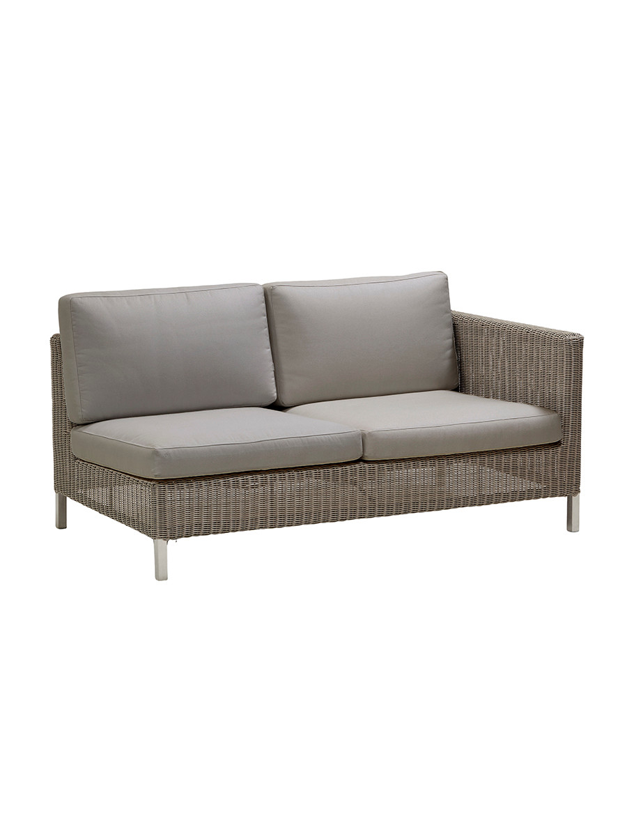 Connect 2 pers Modulsofa, venstre fra Cane-line (Taupe, Cane-line Natté)