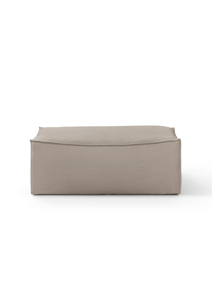 Catena Pouf Cotton Linen, natural fra Ferm Living