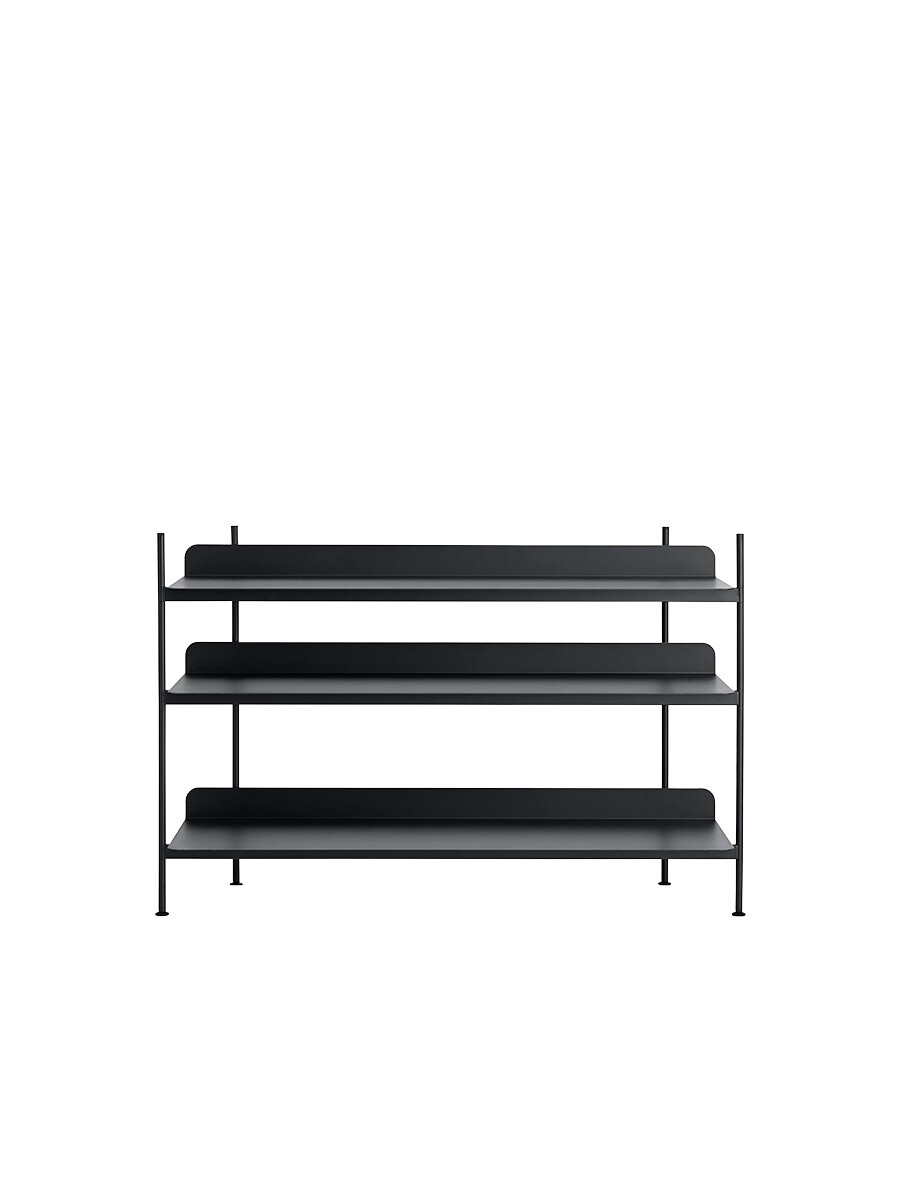 Compile Shelving System, configuration 2 fra Muuto (Black)