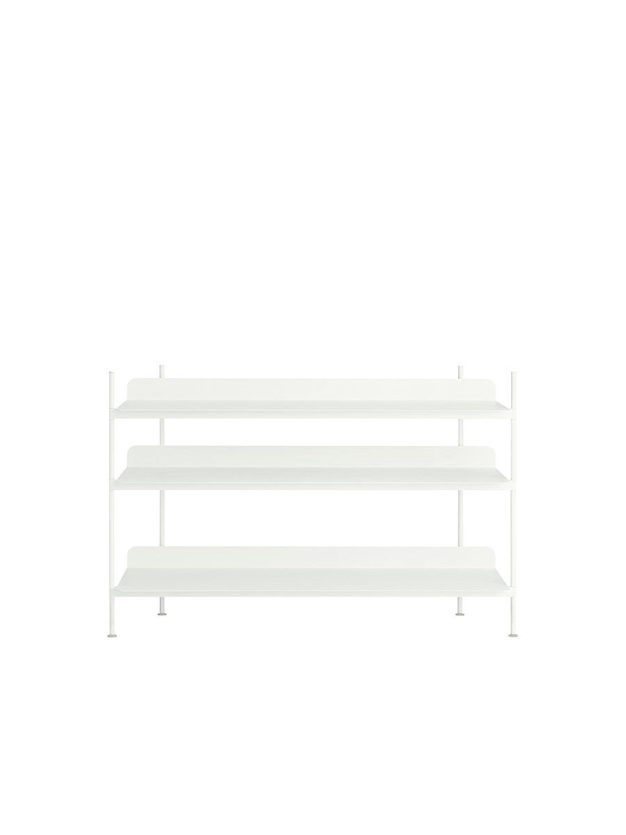 Compile Shelving System, configuration 2 fra Muuto (White)