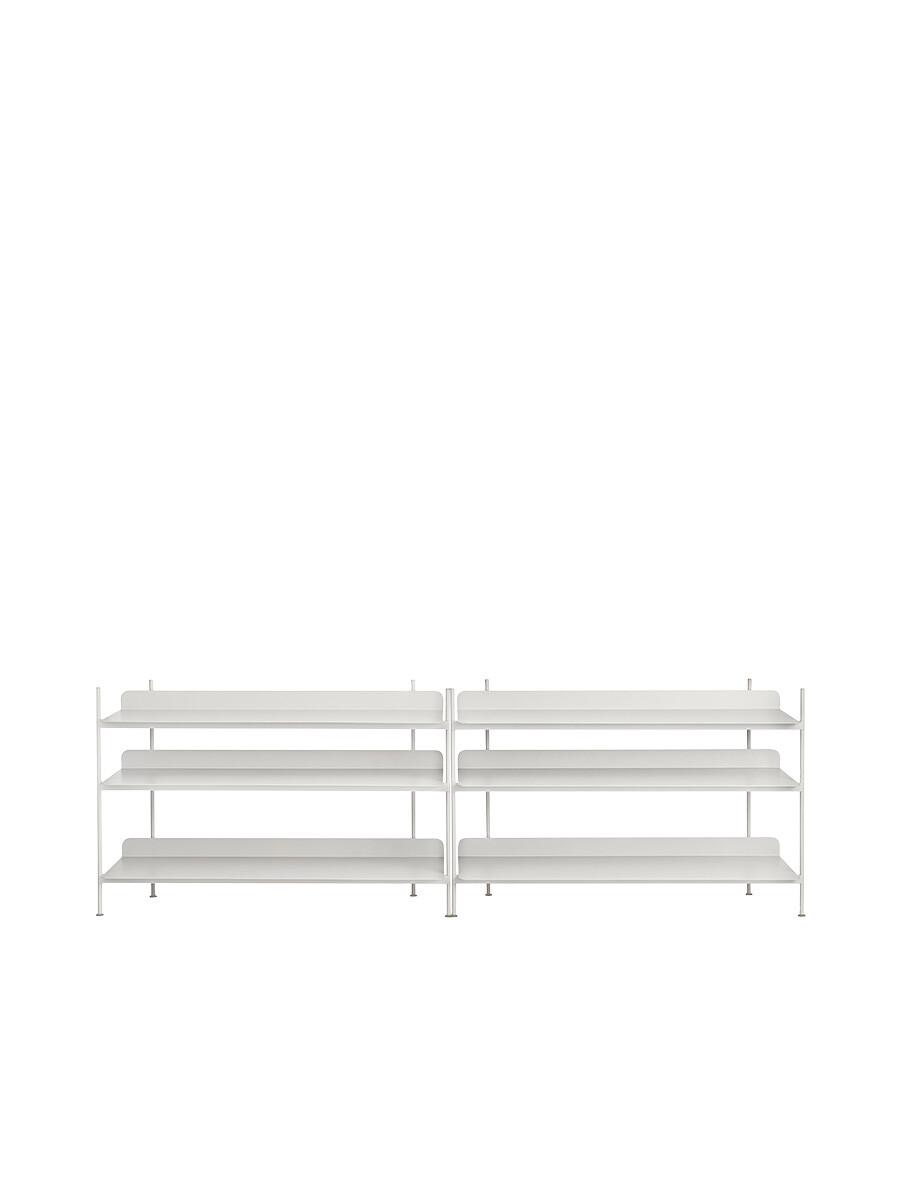 Compile Shelving System, configuration 6 fra Muuto (Grey)