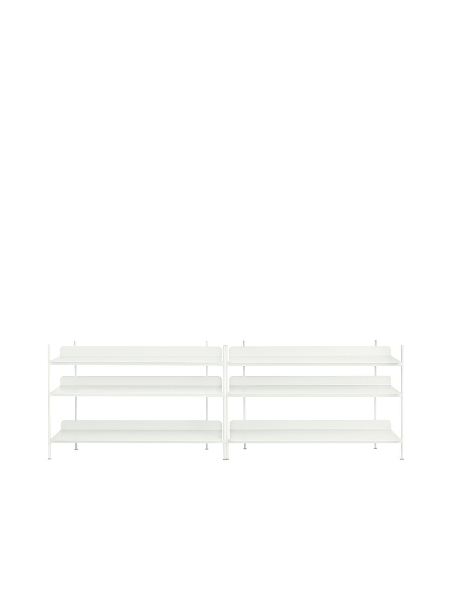 Compile Shelving System, configuration 6 fra Muuto (White)