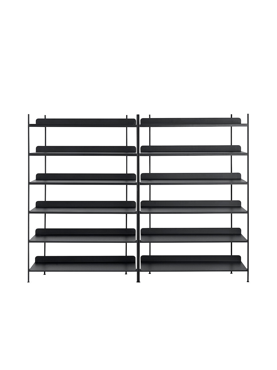 Compile Shelving System, configuration 8 fra Muuto (Black)