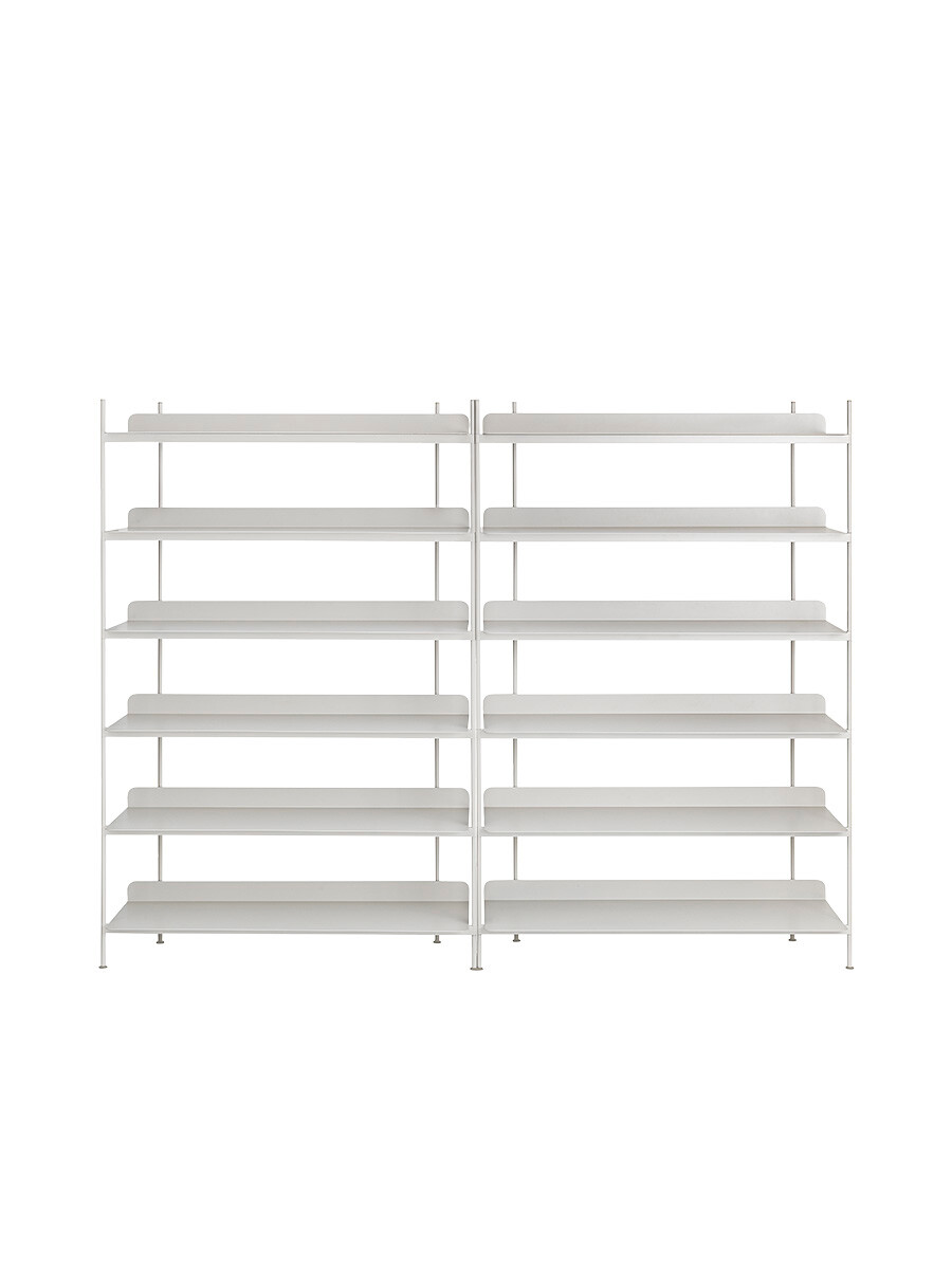 Compile Shelving System, configuration 8 fra Muuto (Grey)