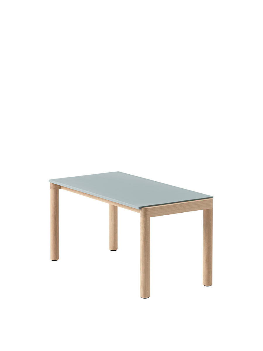 Couple Coffee Table, 40 x 84 cm fra Muuto (Pale Blue / Oak, Plain)