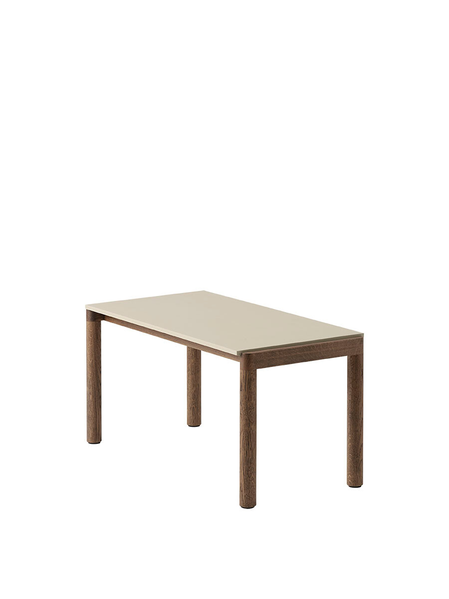 Couple Coffee Table, 40 x 84 cm fra Muuto (Sand / Dark Oiled Oak, Plain)