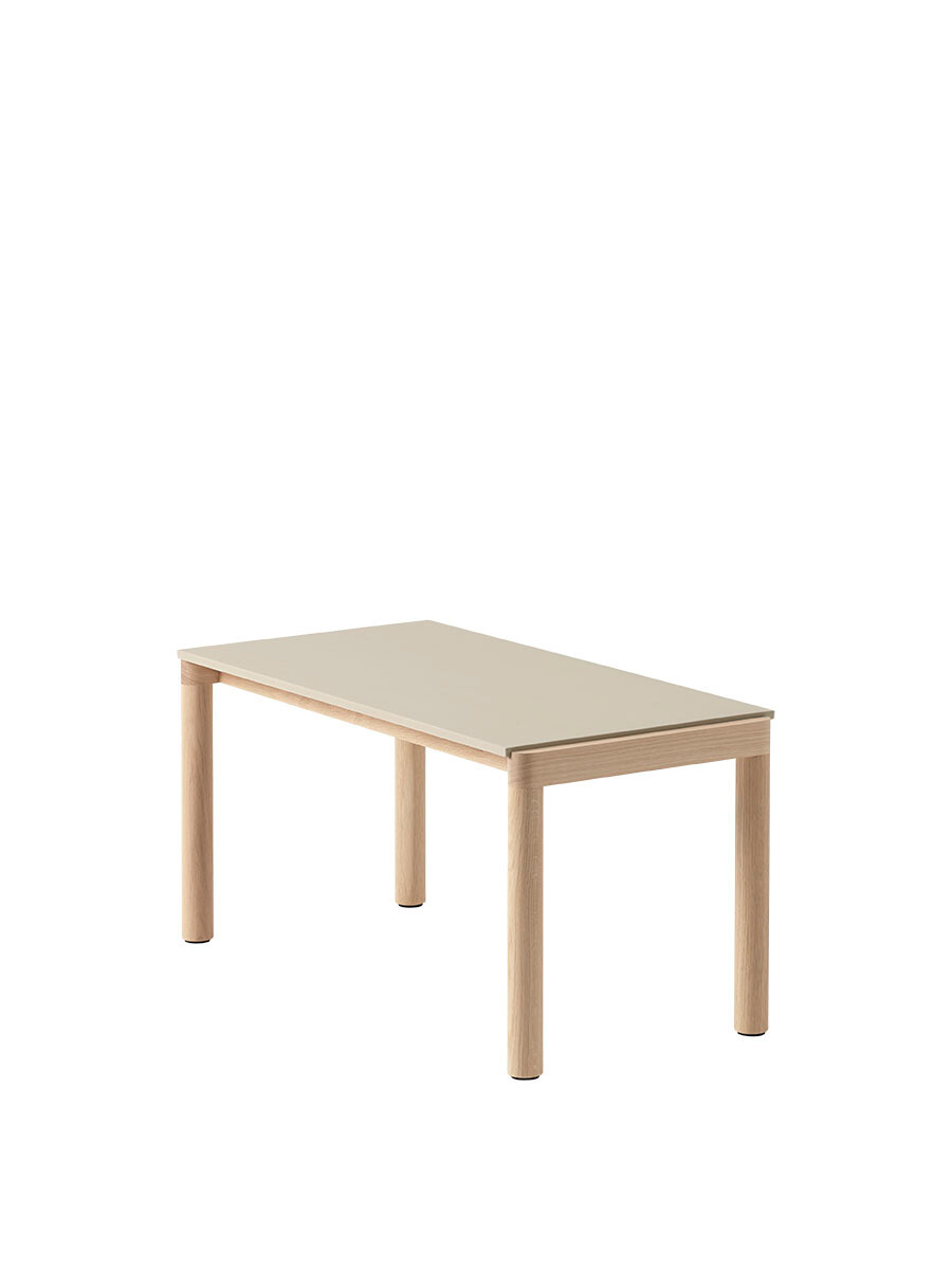 Couple Coffee Table, 40 x 84 cm fra Muuto (Sand / Oak, Plain)