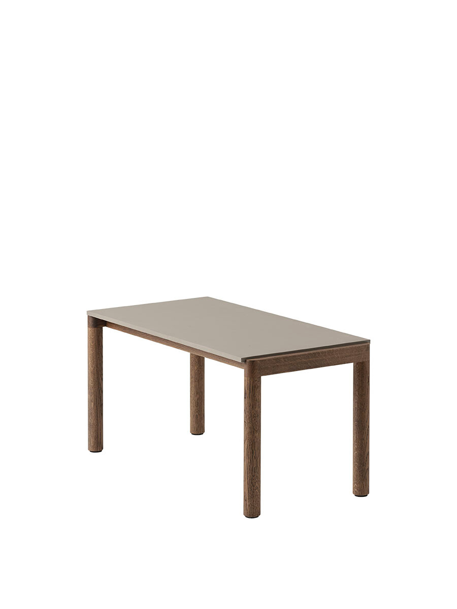 Couple Coffee Table, 40 x 84 cm fra Muuto (Taupe / Dark Oiled Oak, Plain)