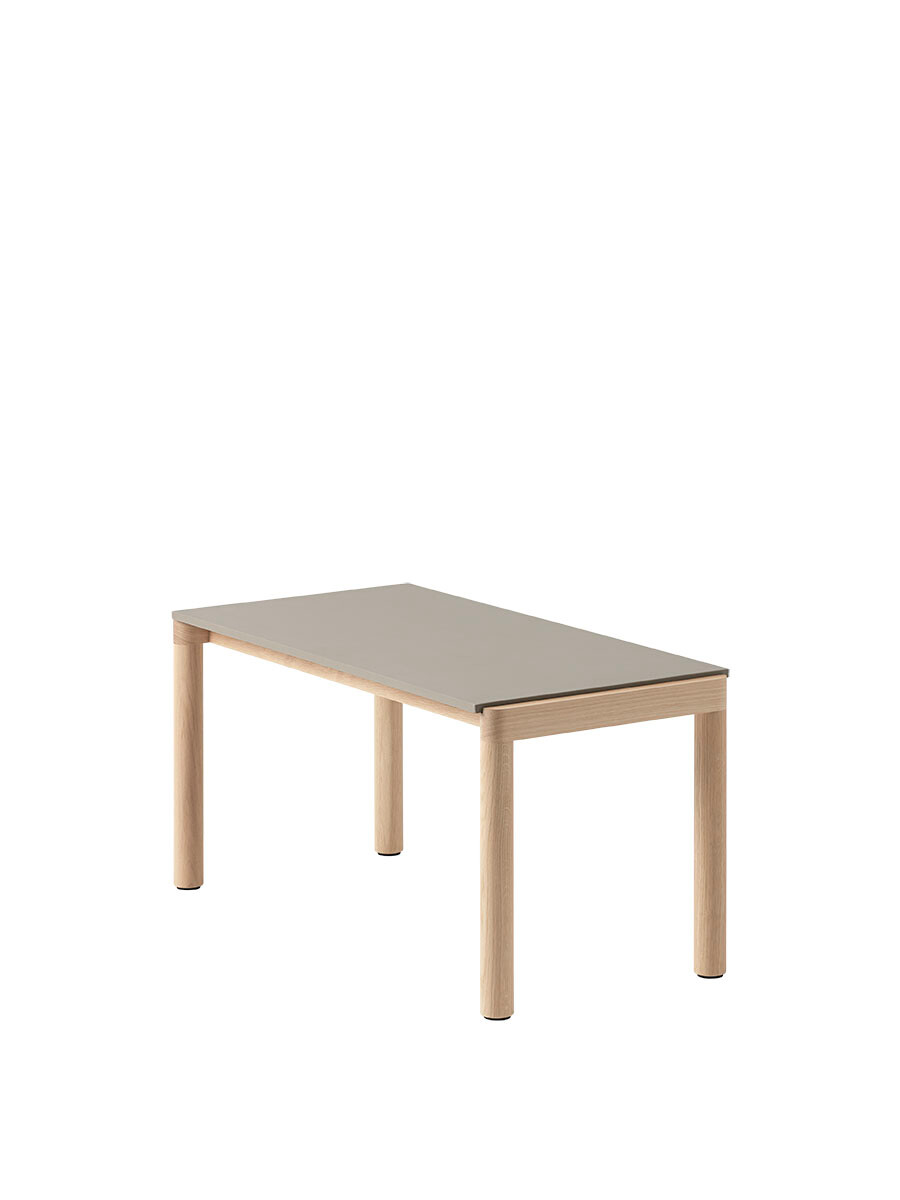 Couple Coffee Table, 40 x 84 cm fra Muuto (Taupe / Oak, Plain)