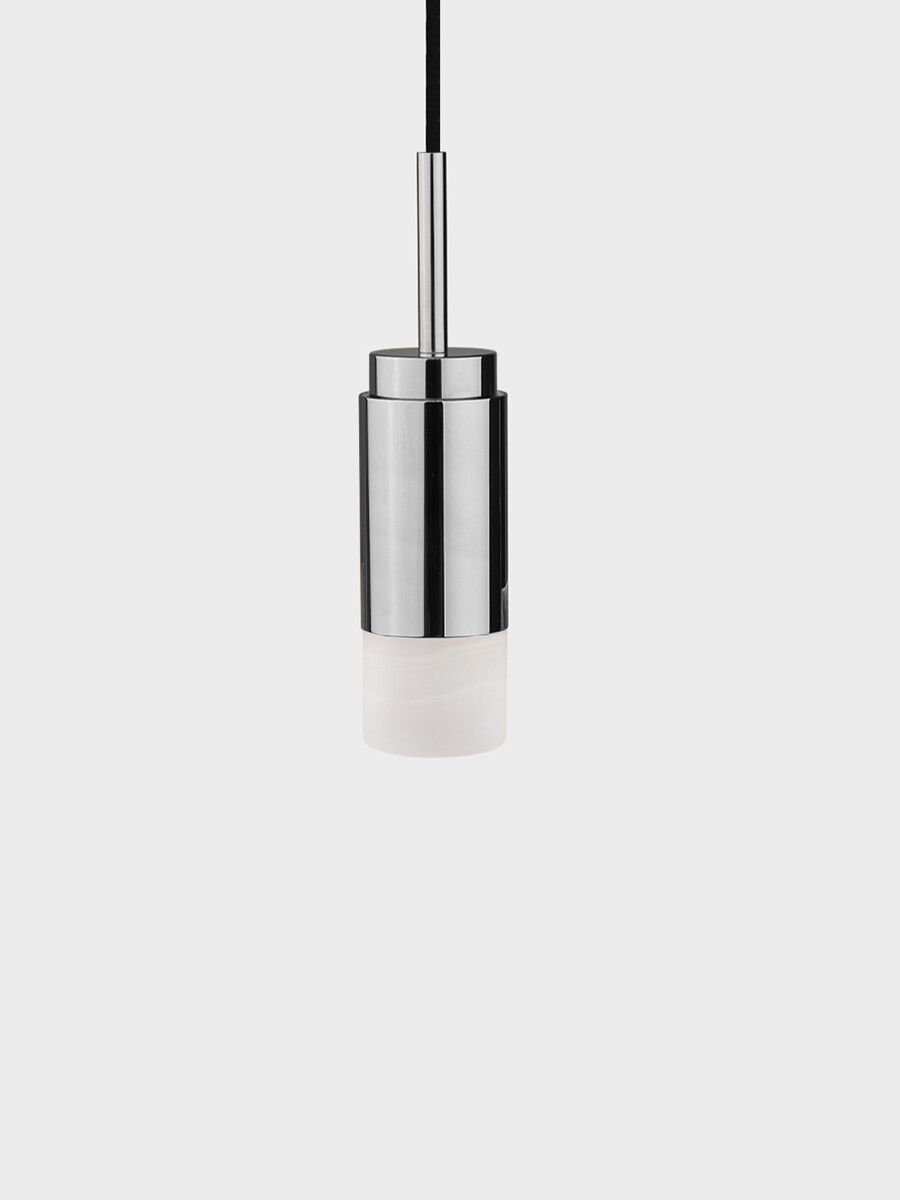 Donya ONYX Cylinder, white fra Anour (Polished Stainless Steel)