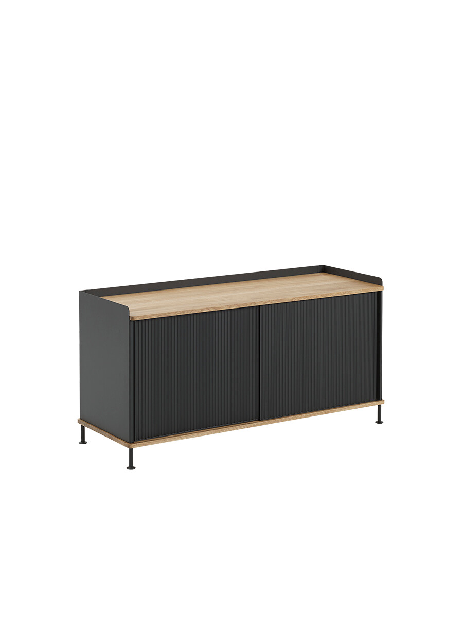 Enfold Sideboard, 124 x 45 cm fra Muuto (Black)