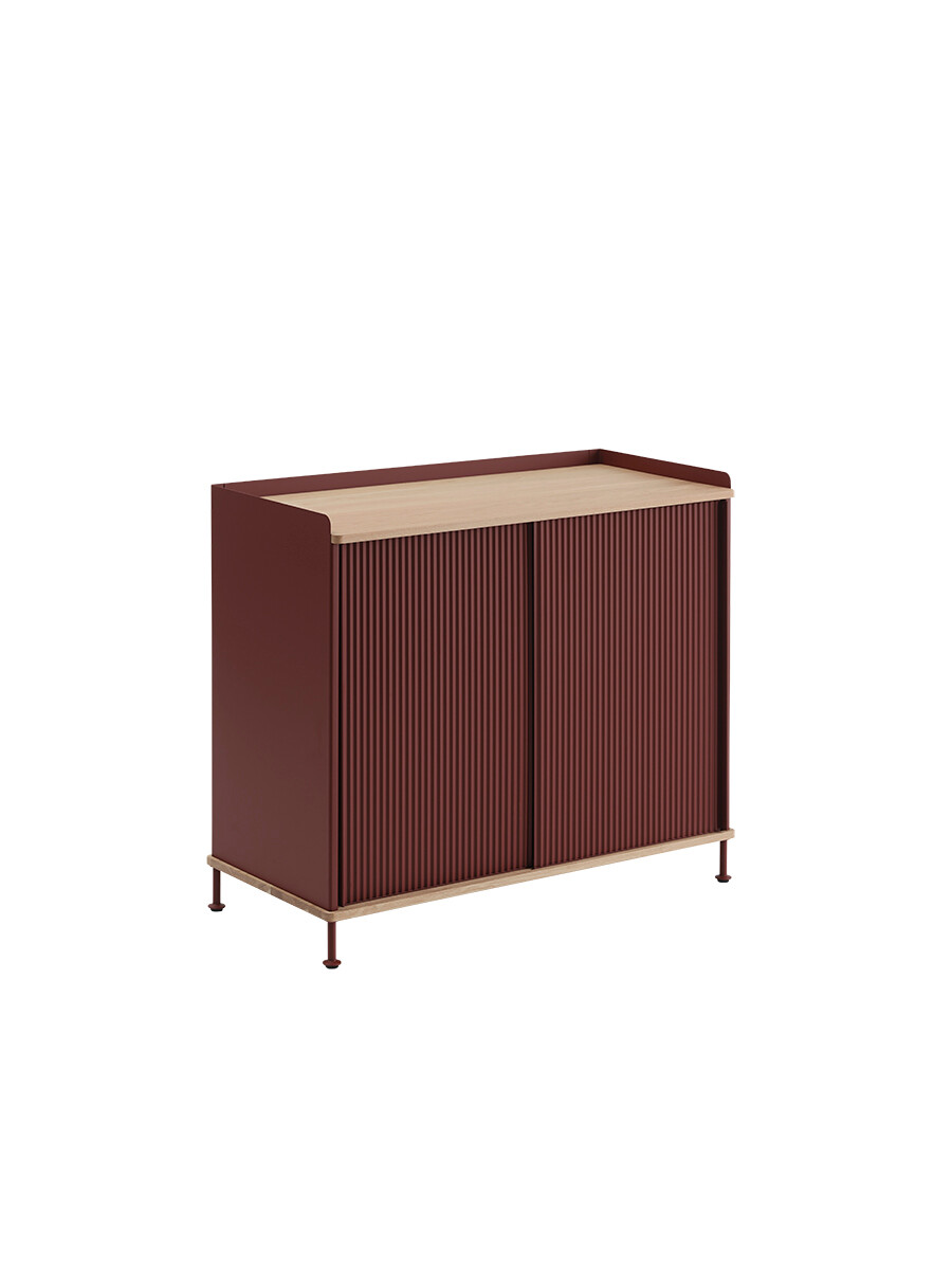 Enfold Sideboard, 100 x 45 cm fra Muuto (Deep red)