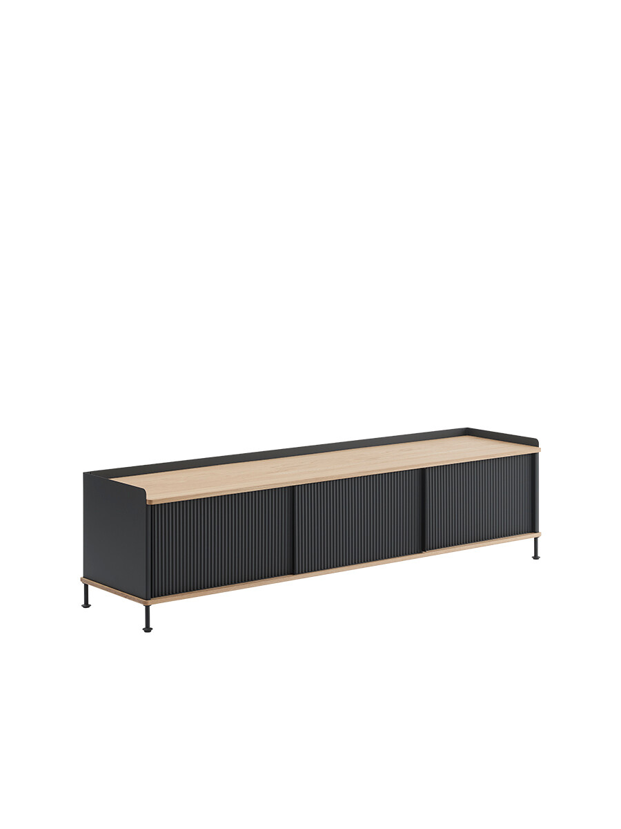 Enfold Sideboard, 186 x 45 cm fra Muuto (Black)