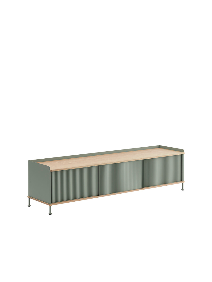 Enfold Sideboard, 186 x 45 cm fra Muuto (Dusty Green)