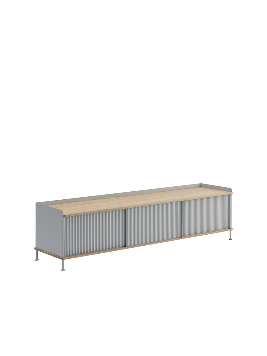 Enfold Sideboard, 186 x 45 cm fra Muuto (Grey)