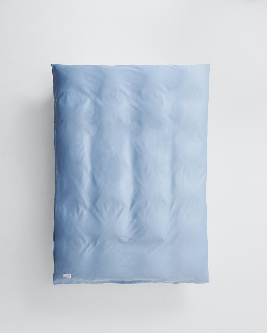 Pure Sateen Duvet Cover Single 140x200 cm fra Magniberg (Haze Blue)